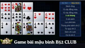 Đôi nét về game bài mậu binh tại B52 CLUB